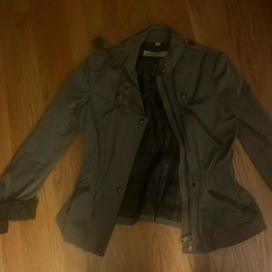 Authentic Burberry coat - beautiful green color. I wore it twice. Sz 6.
